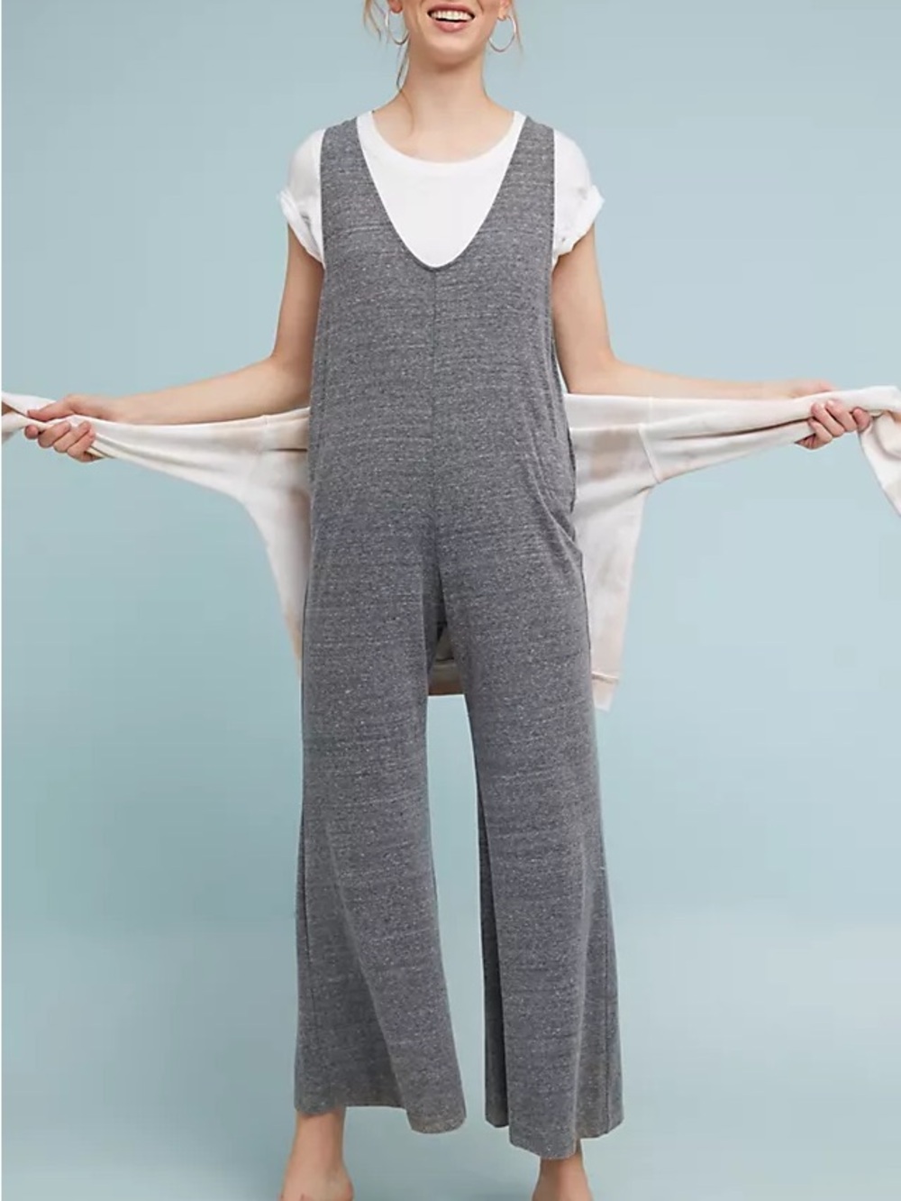 Anthropologie Cloth & Stone Heathered Jumpsuit